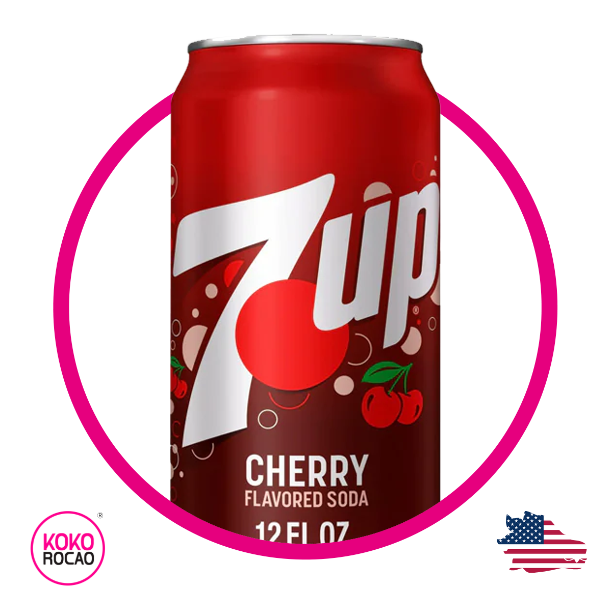 Lata de 7UP Cherry 355 ml