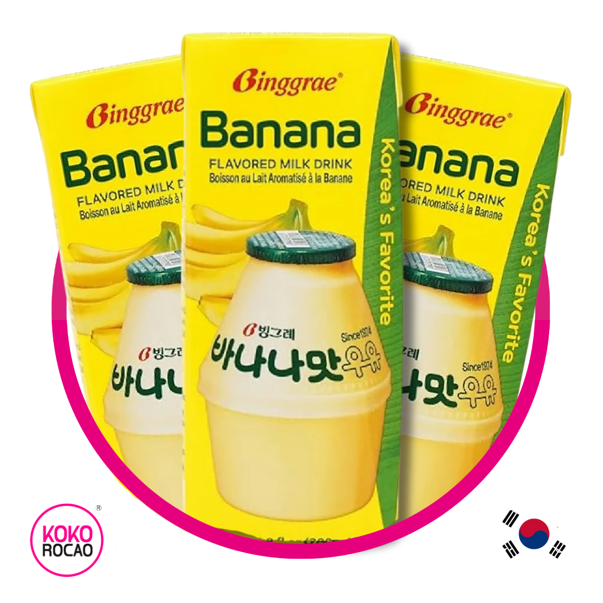 PAQUETE DE 3 LECHES BANANAS COREANAS