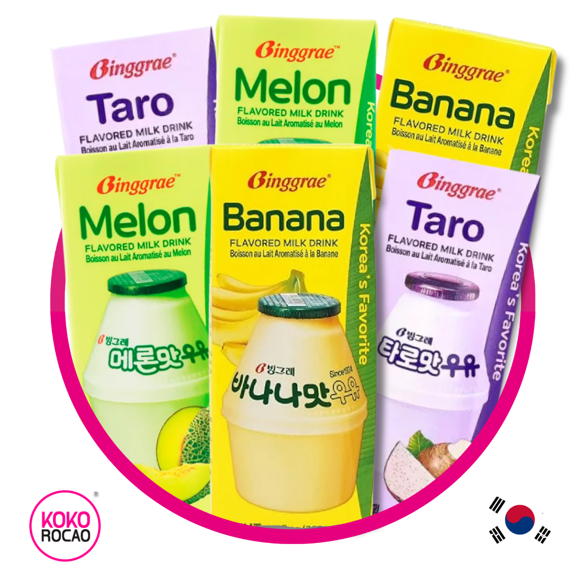 PAQUETE DE 6 LECHES COREANAS