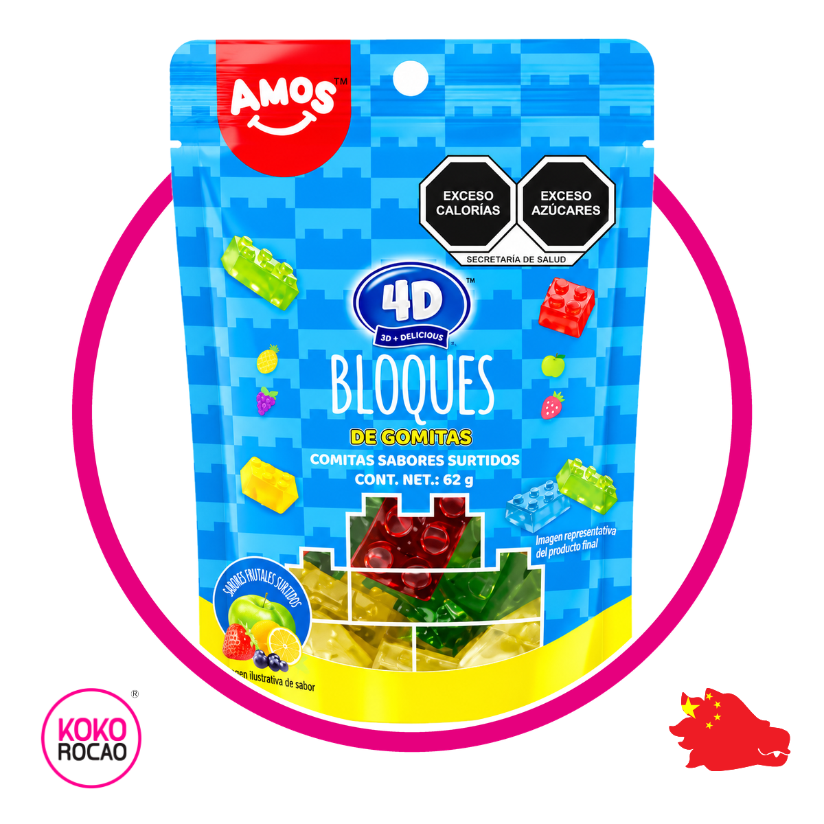 Bolsa de Amos 4D Bloques 65 g
