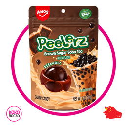 AMOS PEELERZ BROWN SUGAR BOBA TEA GUMMY BOLSA 170G