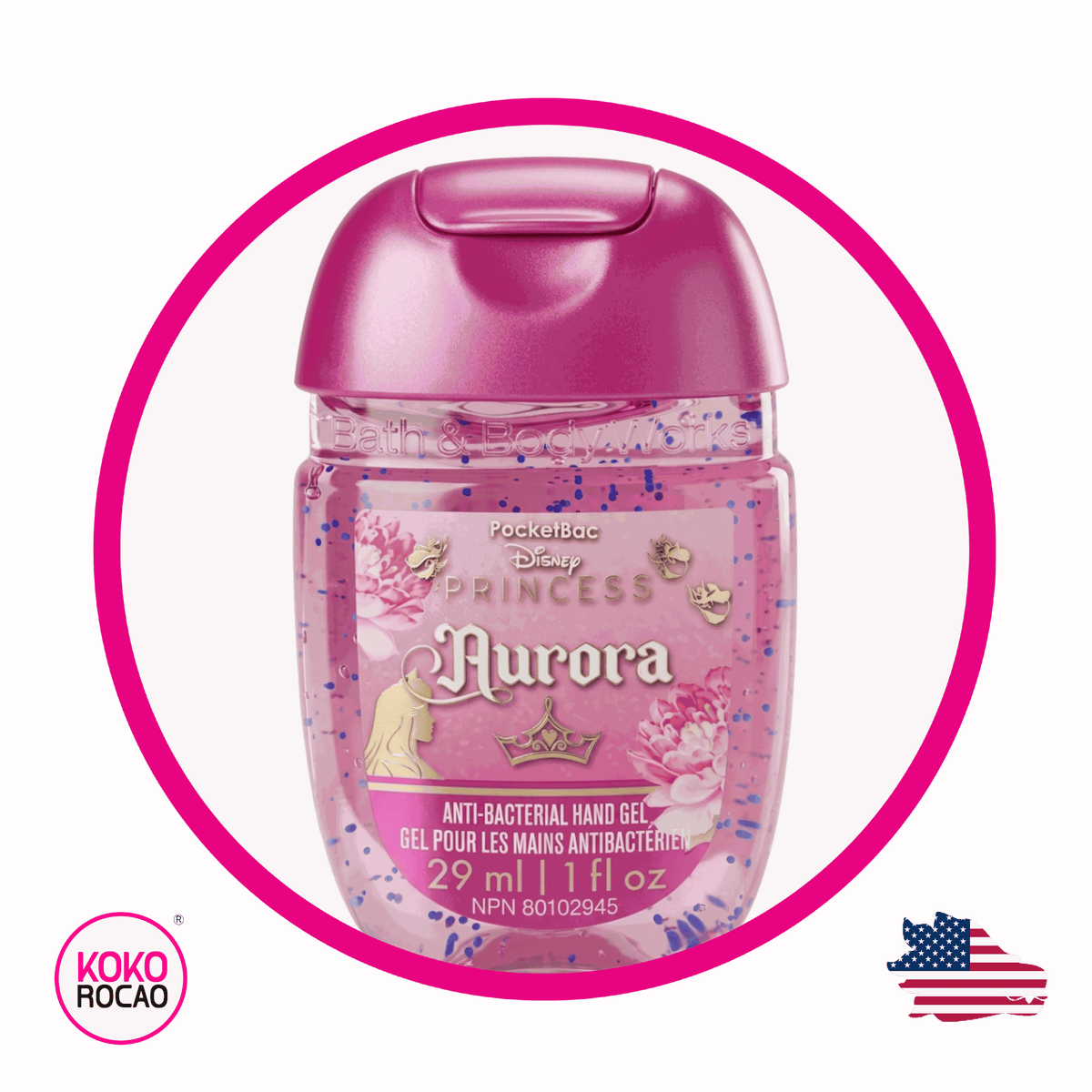 Bote de Bath&Body Works Aurora Antibacterial Gel 29 ml
