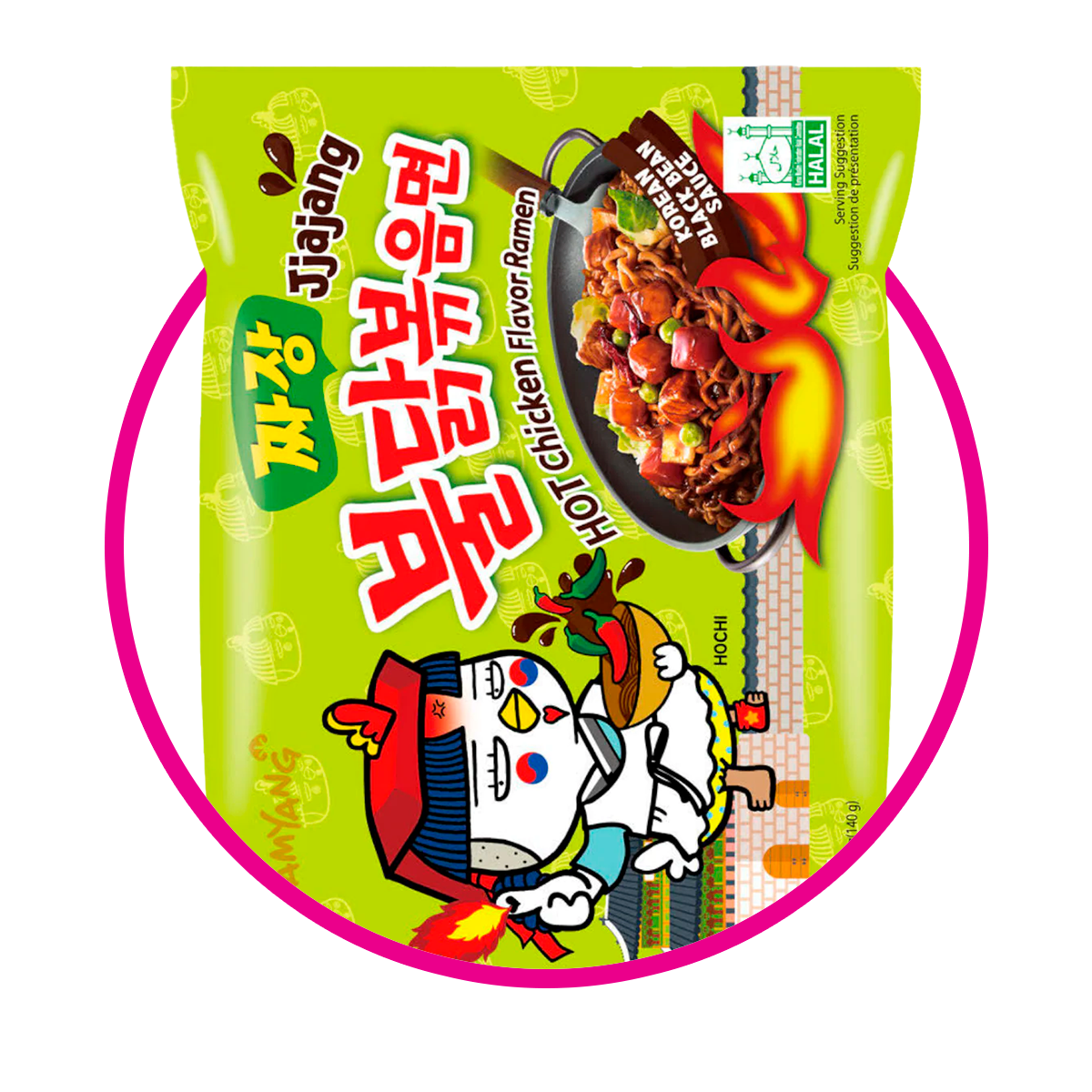 Bolsa de Samyang Buldak Jjajang 140 g