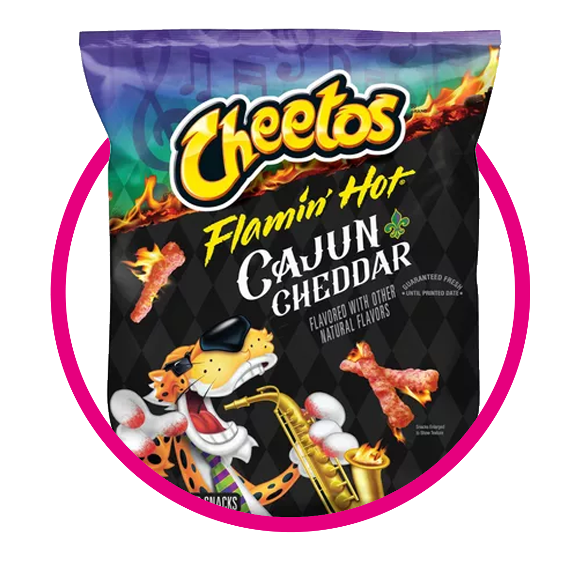 Bolsa de Cheetos Flaming Hot Cajún Cheddar 240.9 g