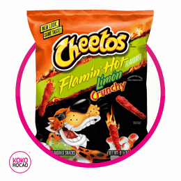 CHEETOS FLAMIN HOT LIMON SNACKS BOLSA 240G