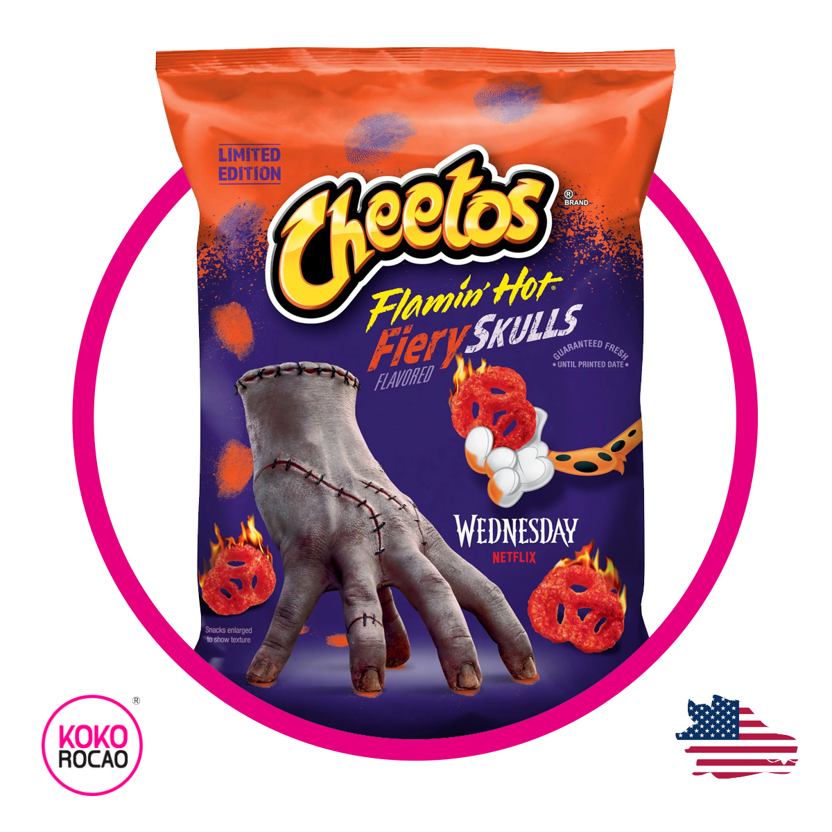 Bolsa de Cheetos Fiery Skulls 212.6 g