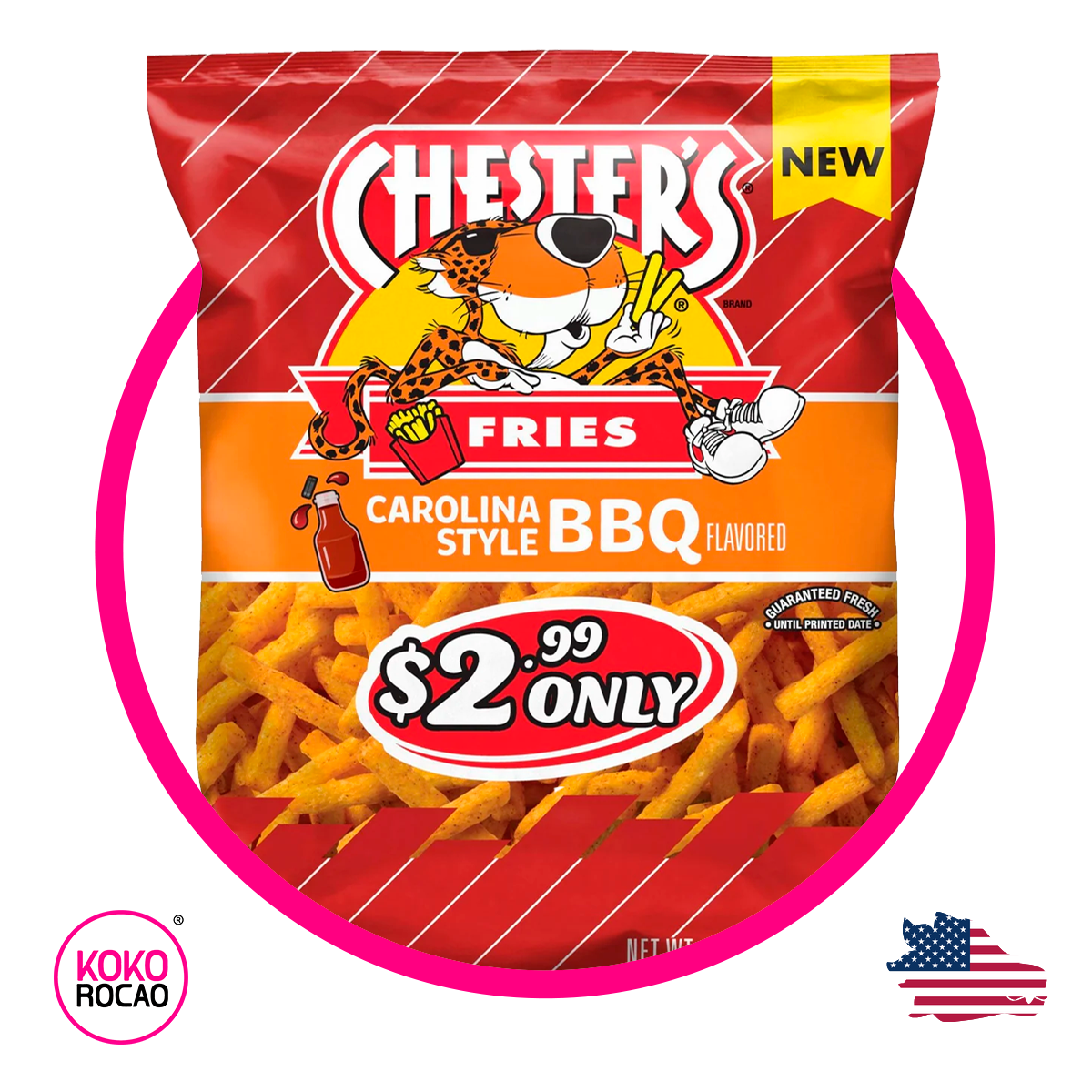 Bolsa de Cheetos Fries Carolina Style Bbq 148 g
