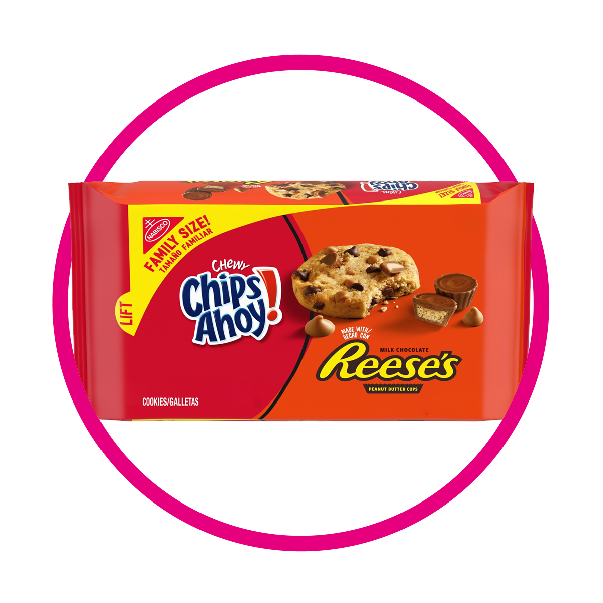 Caja de Chips Ahoy Chewy Reese's 403 g