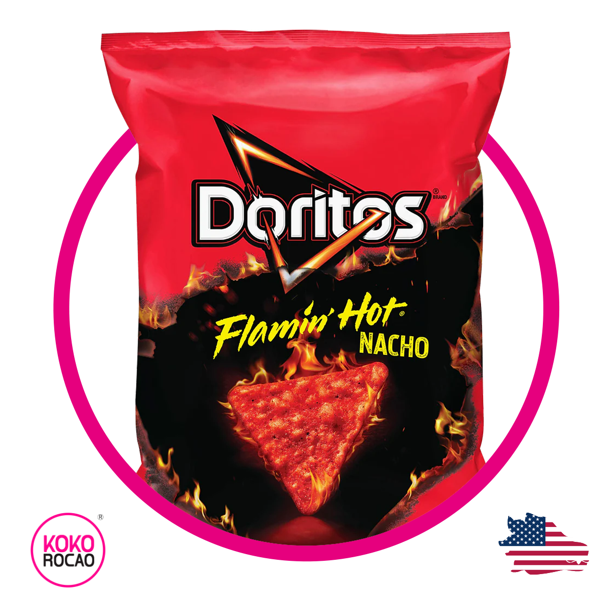 Bolsa de Doritos Flamin Hot Nacho 262.2 g