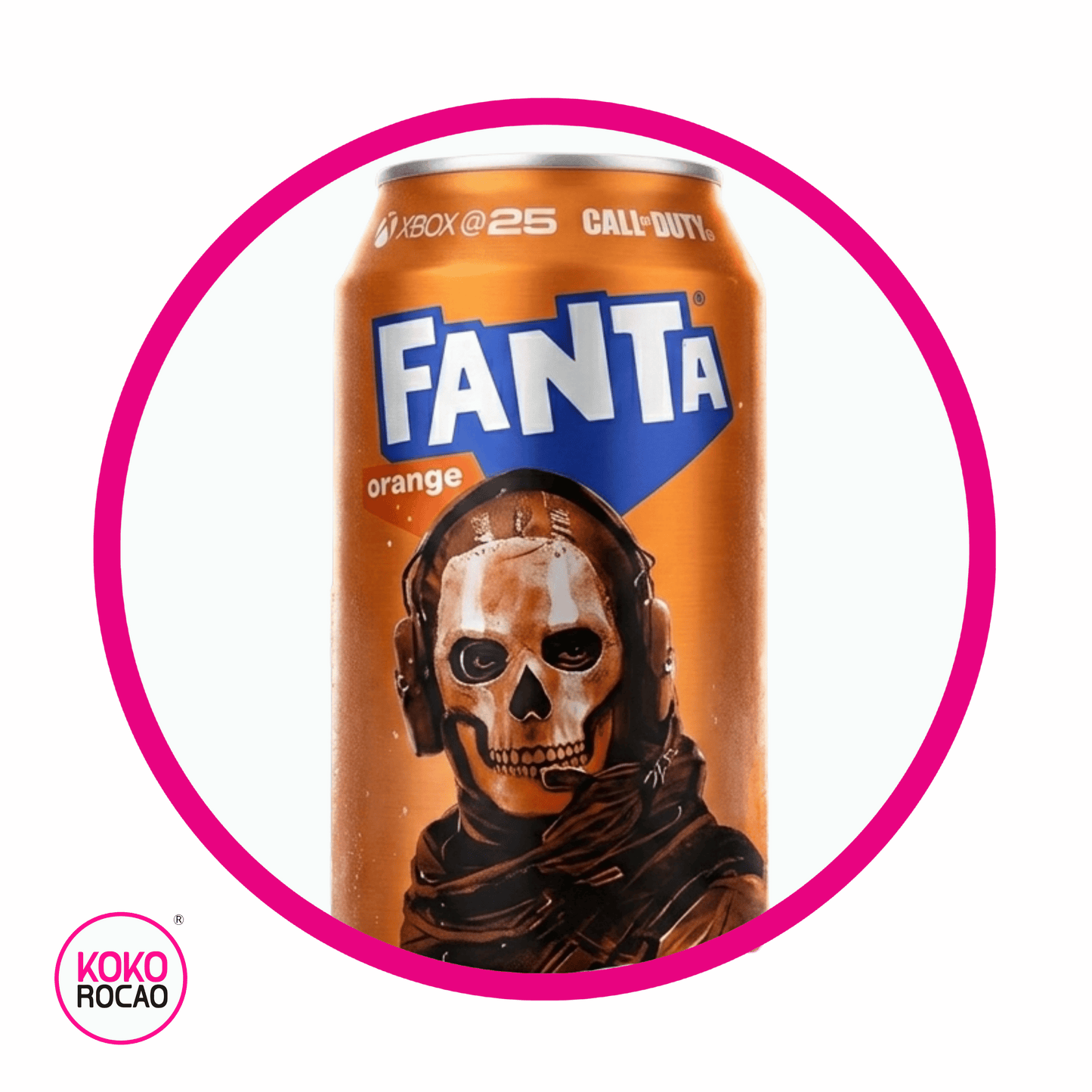 Lata de Fanta Ghost Orange 355 ml