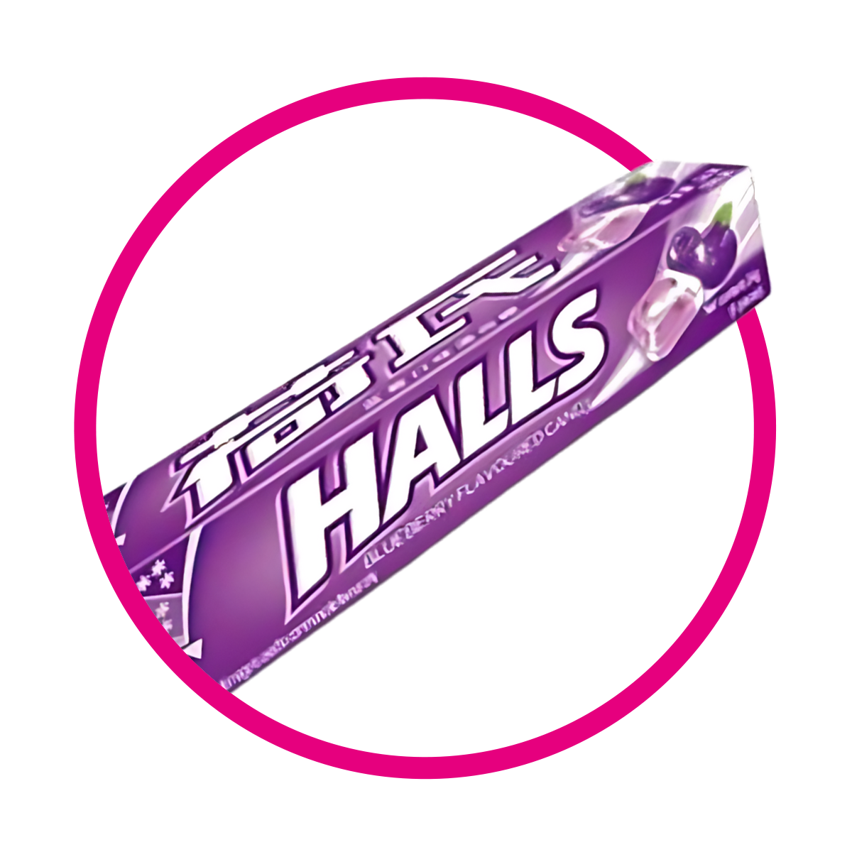 Paquete de Halls Purple Blueberry 34 g