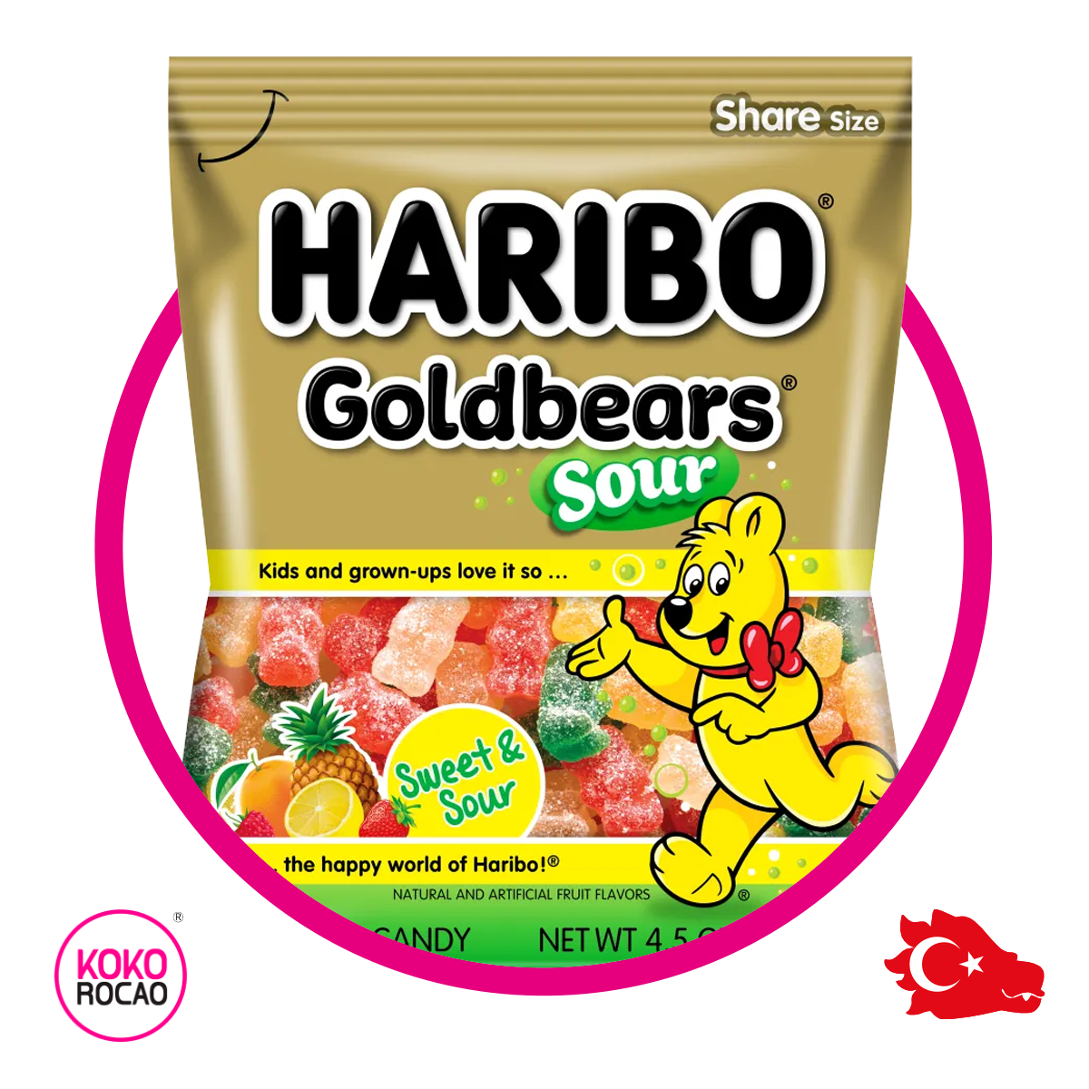 Bolsa de Haribo Goldbears Sour 127 g