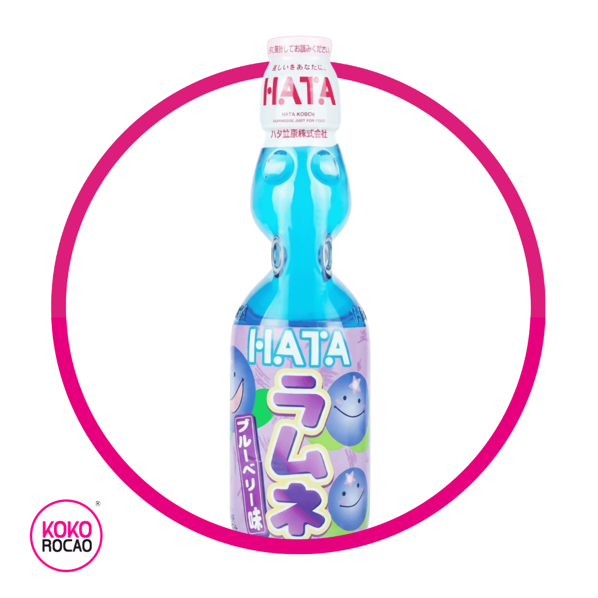 Botella de Hata Ramune Blueberry 200 ml