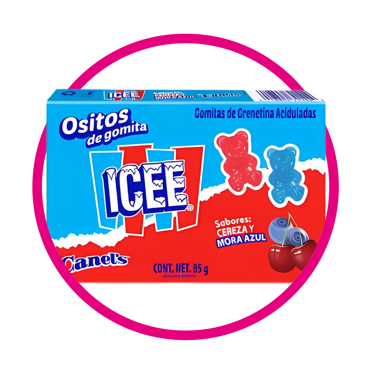 Caja de ICEE Bears Blueberry&Cherry 85 g