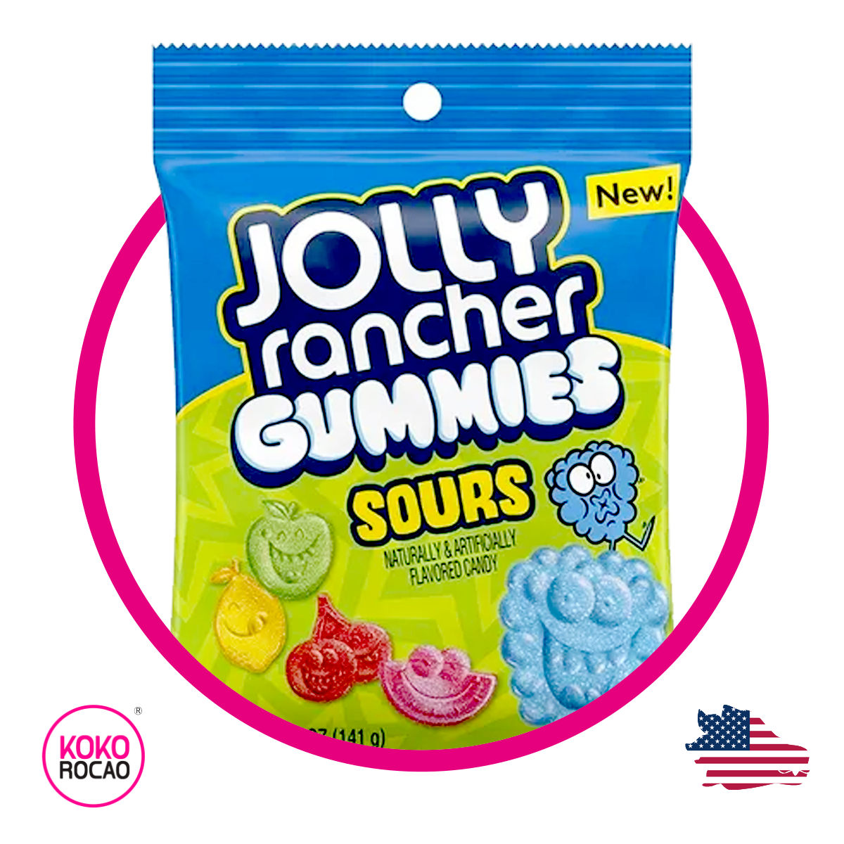 Bolsa de Jolly Rancher Sour 141 g