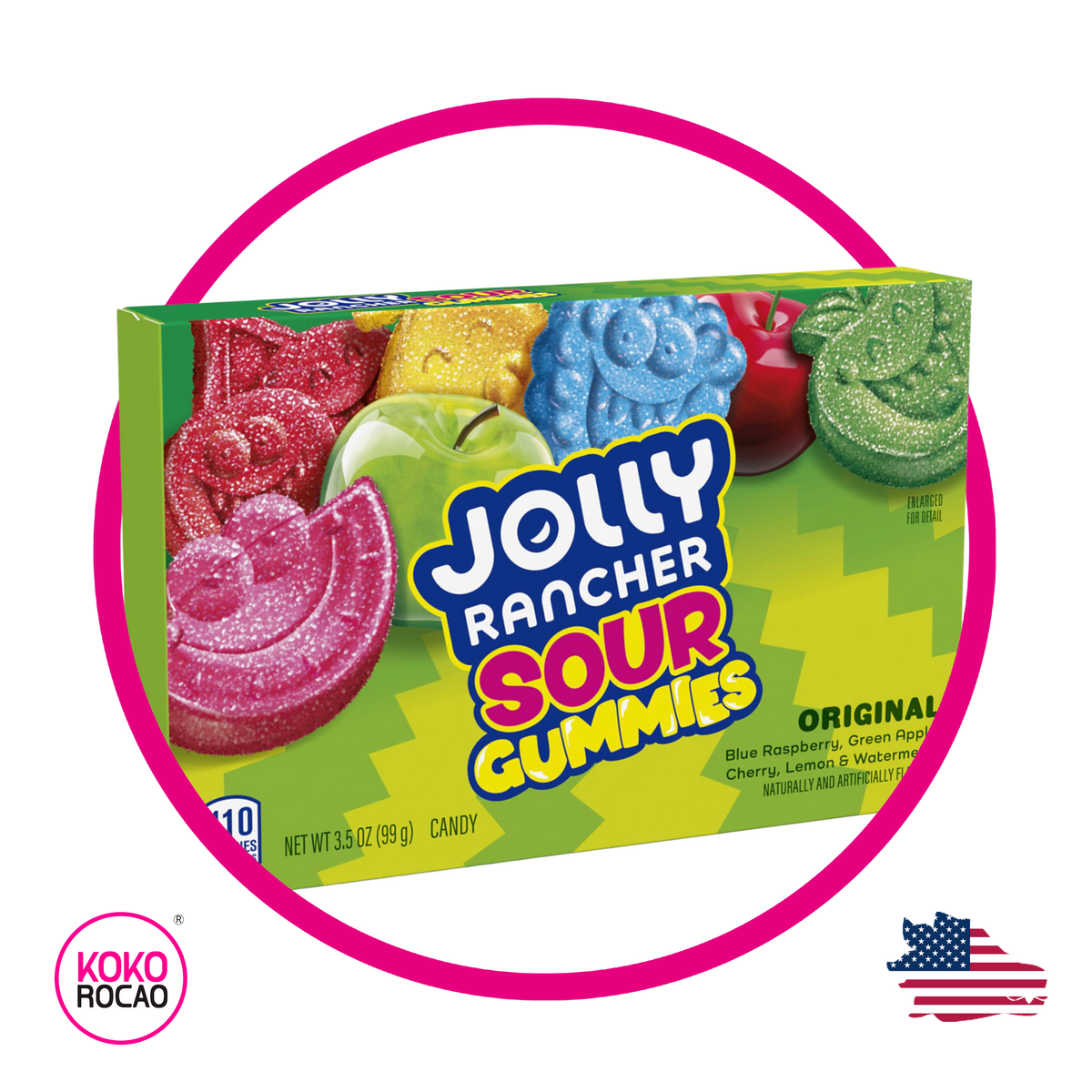 Caja de Jolly Rancher Sour 99 g