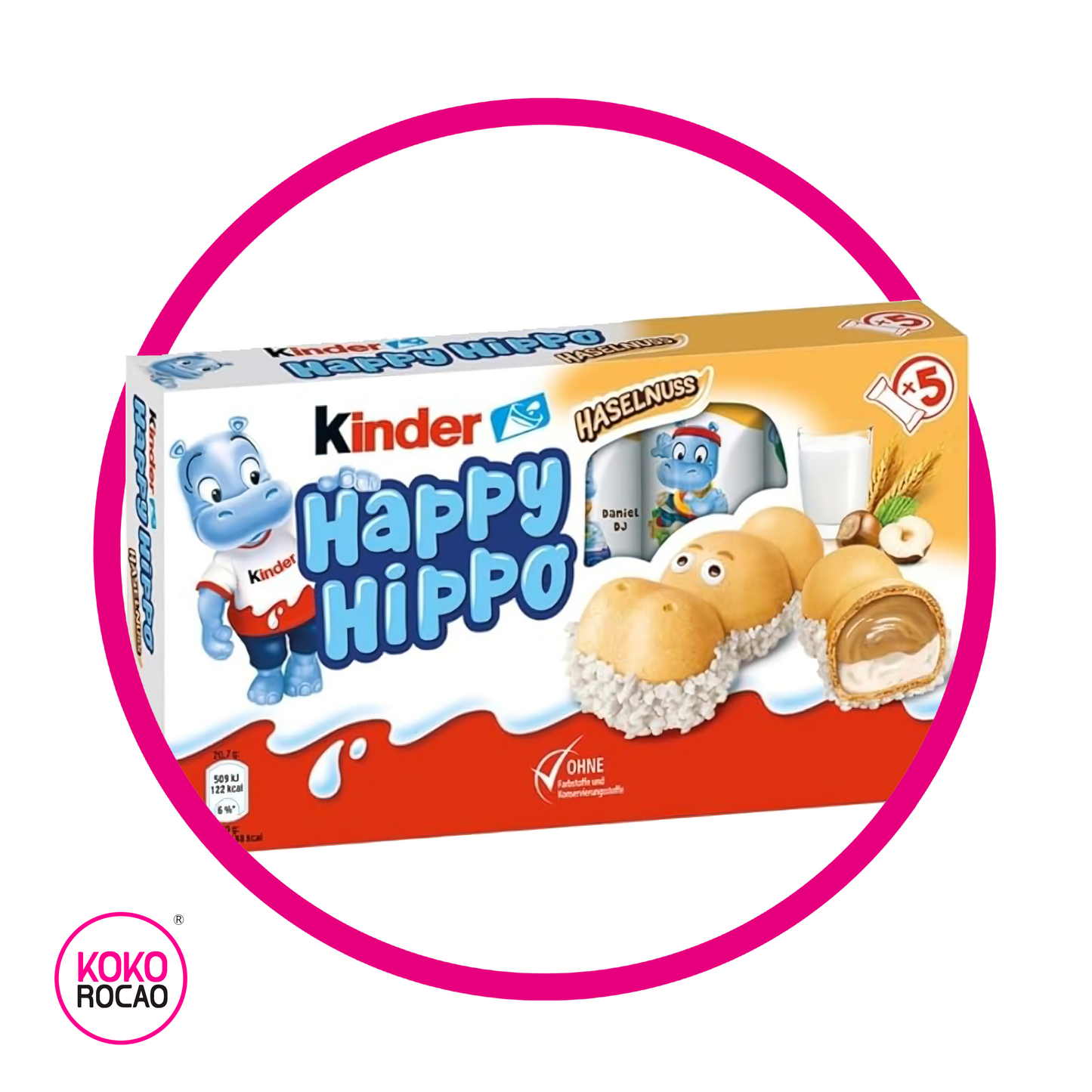 Caja de Kinder Happy Hippo Hasselnut 103.5 g