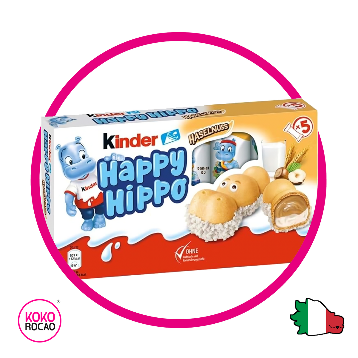 Caja de Kinder Happy Hippo Hasselnut 103.5 g
