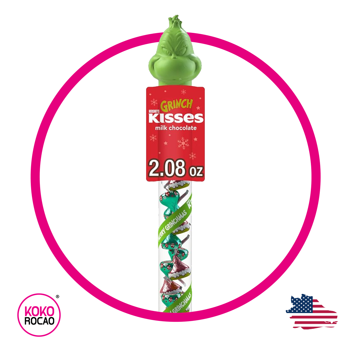 Kisses Grinch Baston Tubo 58 g