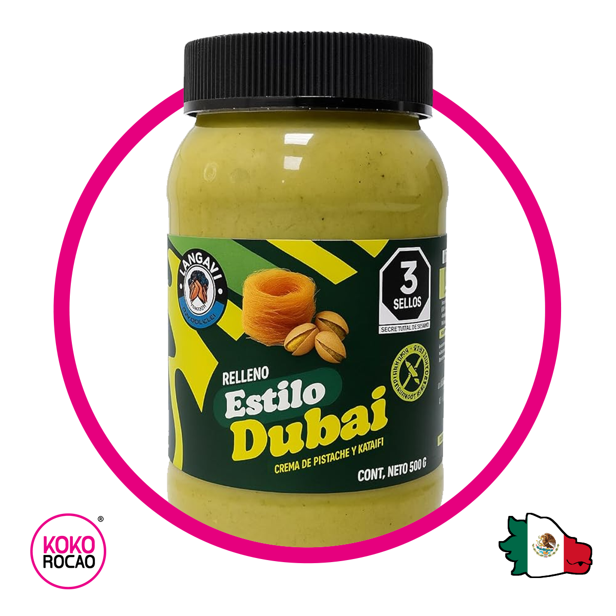 Bote de Langavi Relleno Dubai 500 g