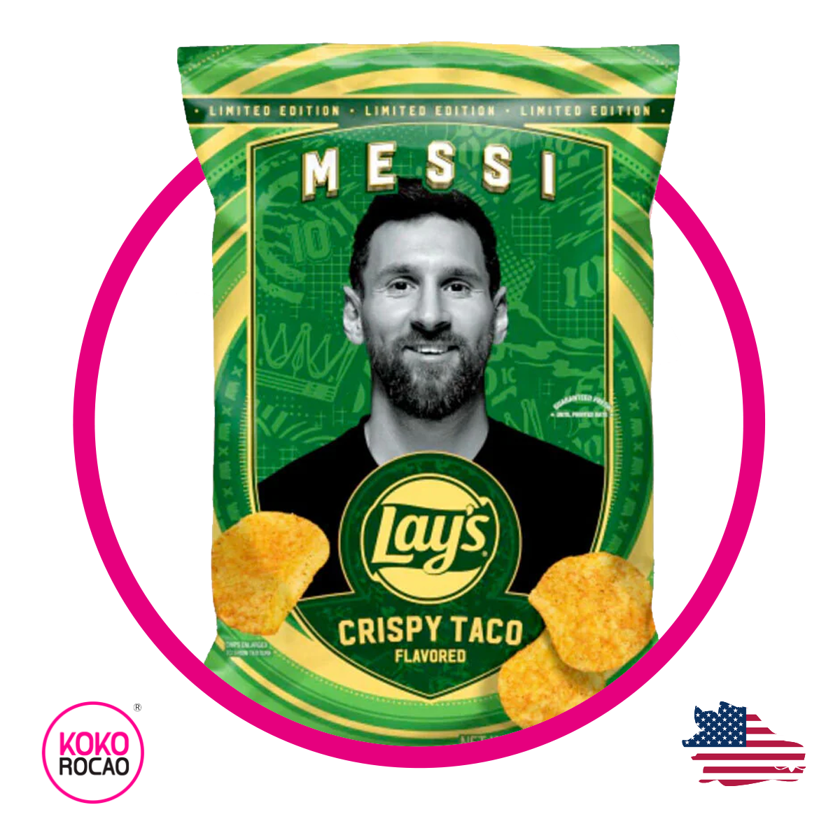 Bolsa de Lay's Messi Crispy Taco 213.7 g
