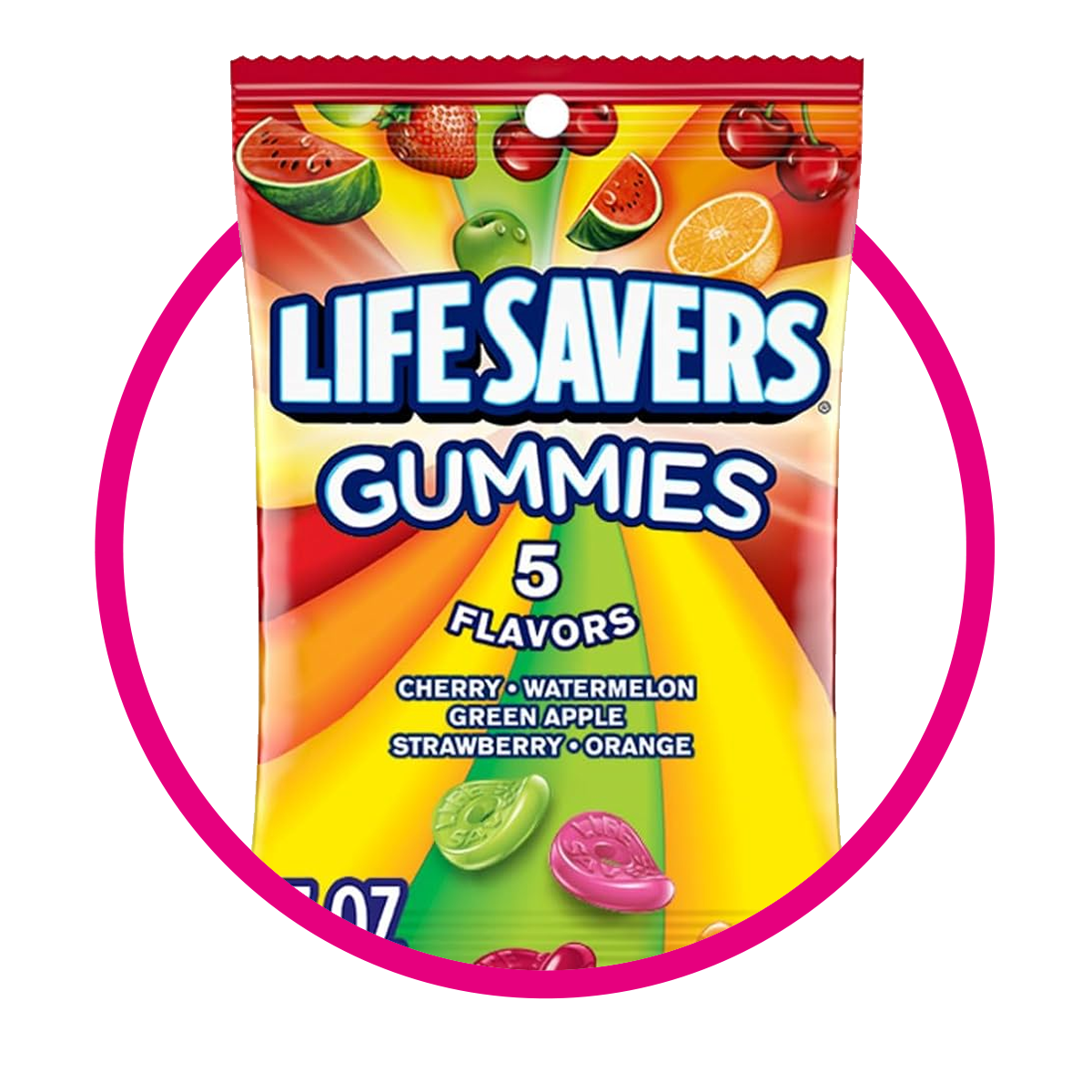Bolsa de Life Savers 5 Flavors 198 g