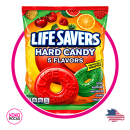 LIFESAVERS 5 FLAVORS HARD CANDY BOLSA 177GR