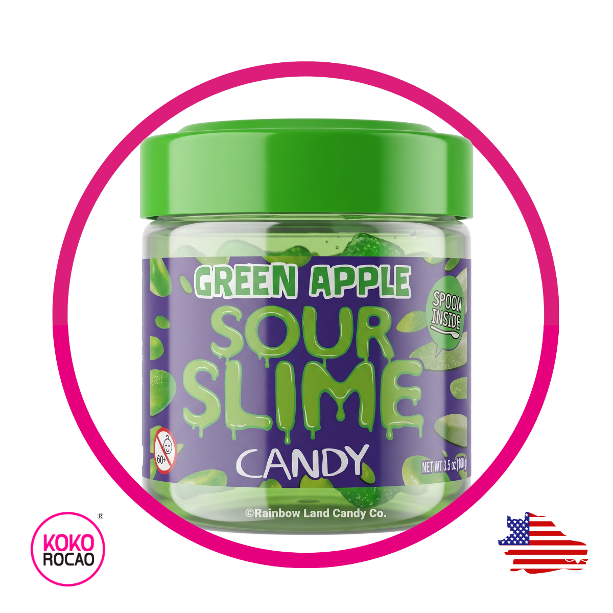 SLIME SOUR LIQUID CANDY BOTE 100GR