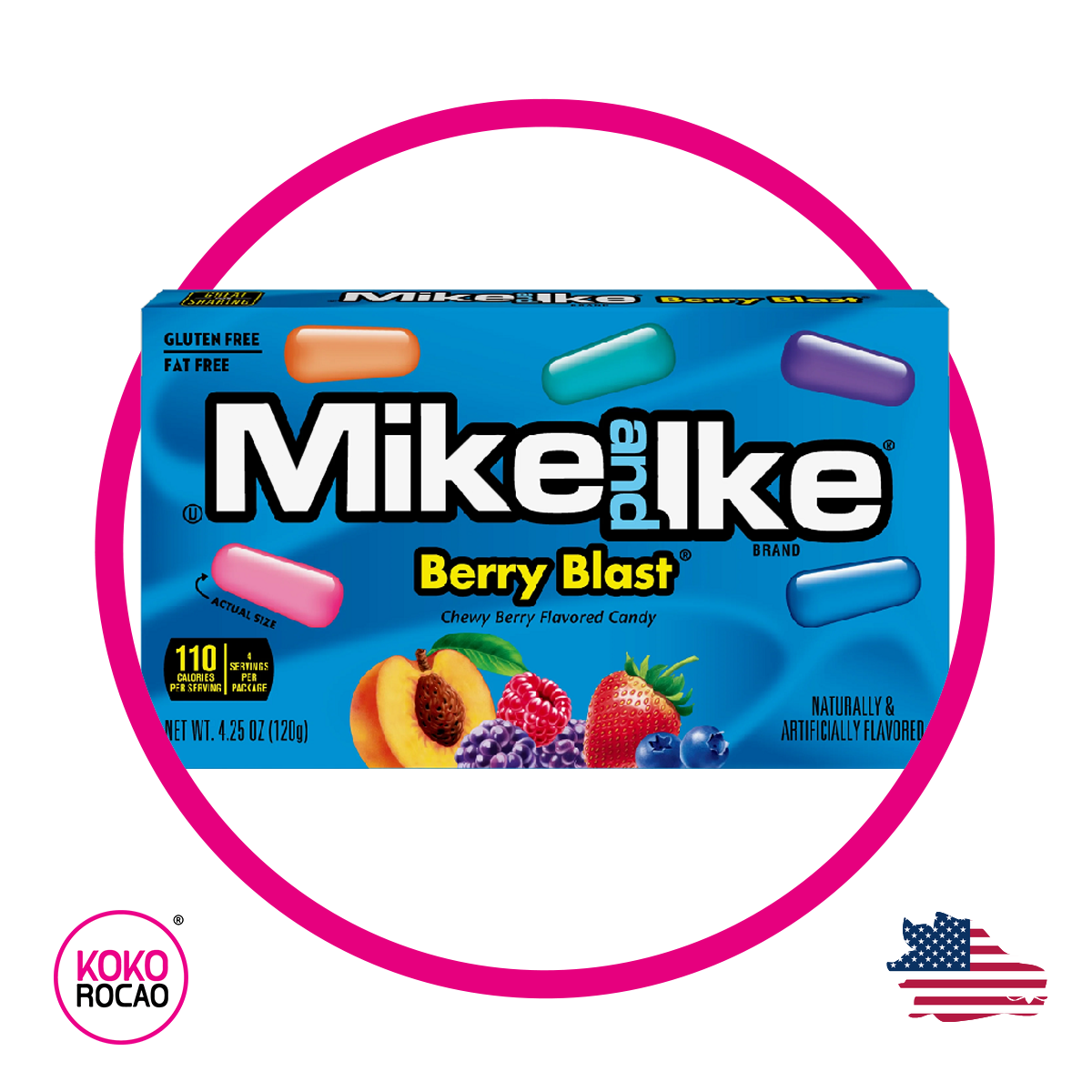 Caja de Mike And Ike Berry Blast 120 g