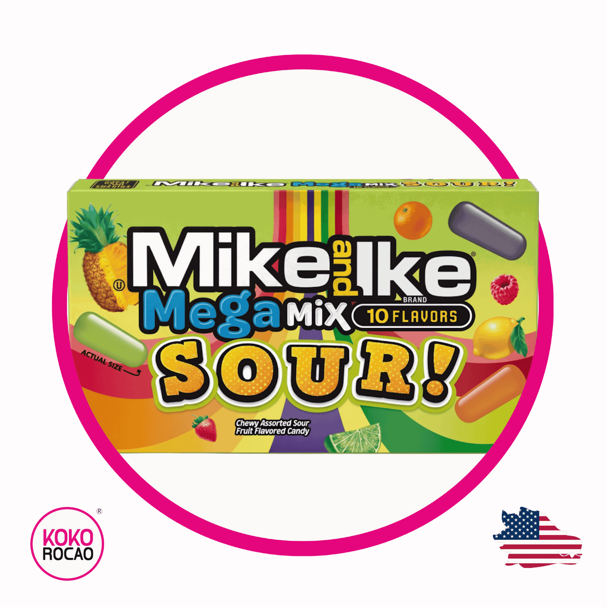 Mike And Ike Sour Mega Mix 120 g