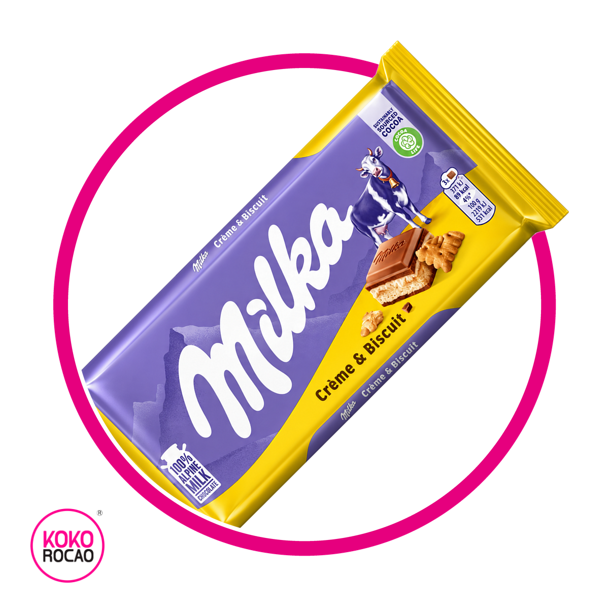 MILKA CREAM / BISCUIT CHOCOLATE 100G