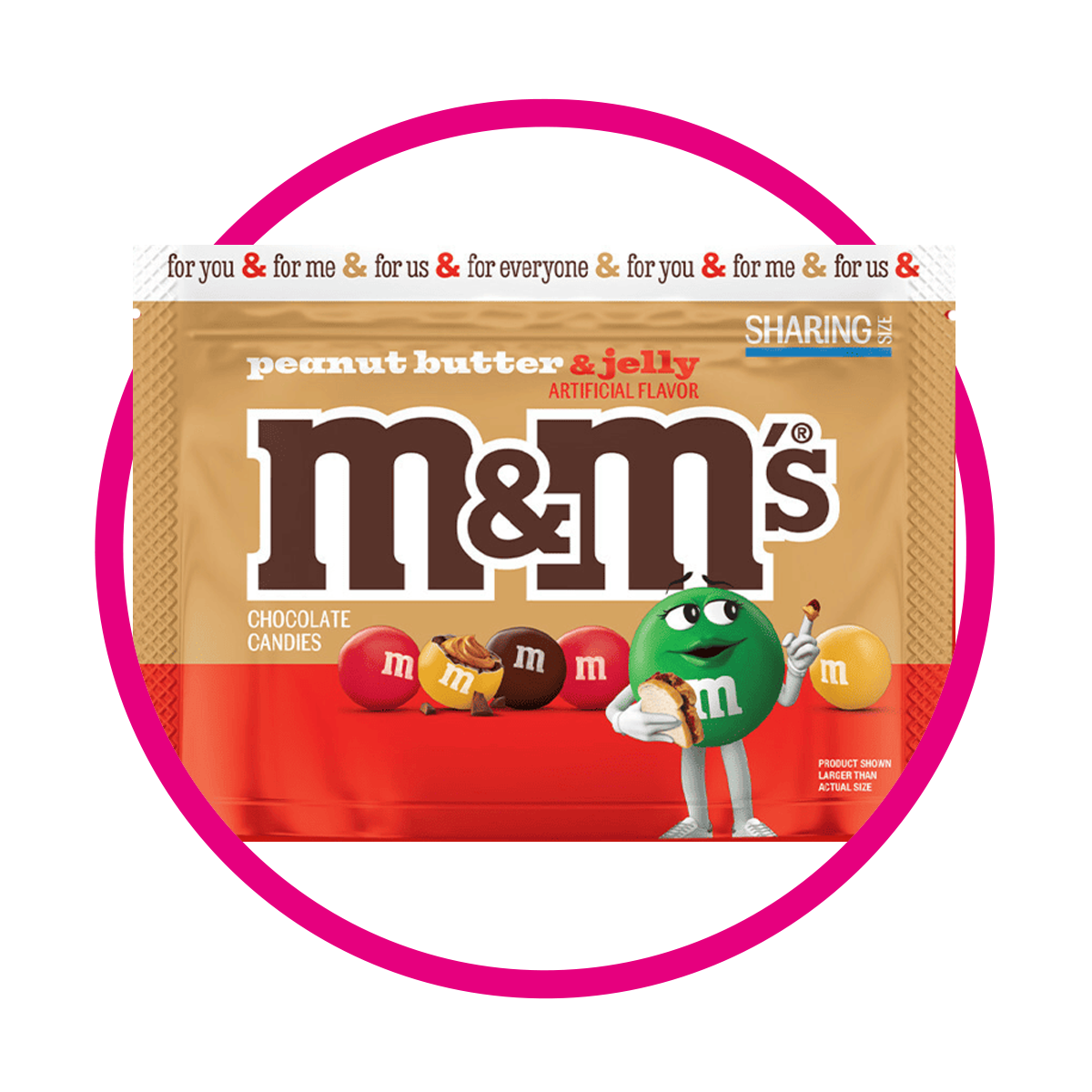 Bolsa de M&M's Peanut Butter Jelly 243 g