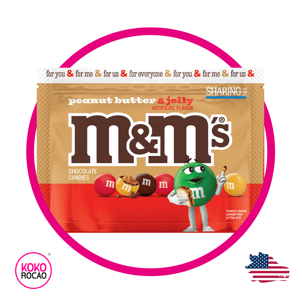 Bolsa de M&M's Peanut Butter Jelly 243 g