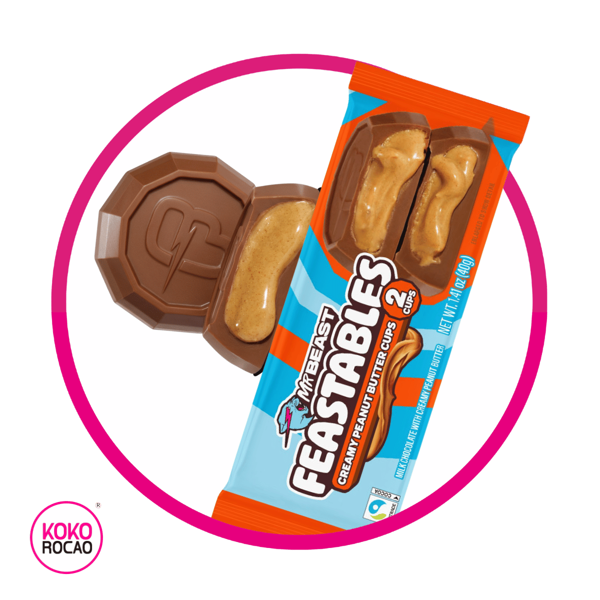 Mr Beast Feastables Peanut Cups 40 g