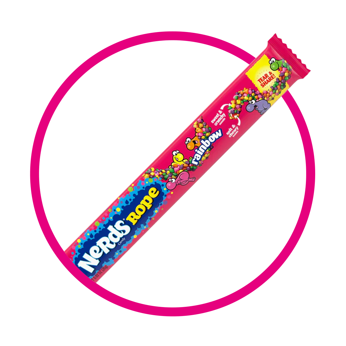 Nerds Rope Rainbow 26 g