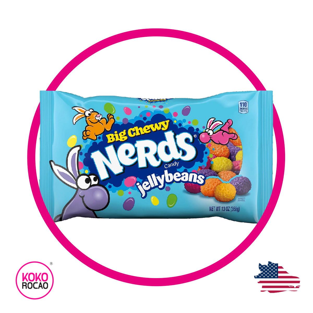 Bolsa de Nerds Big Chewy Jelly Beans 368 g
