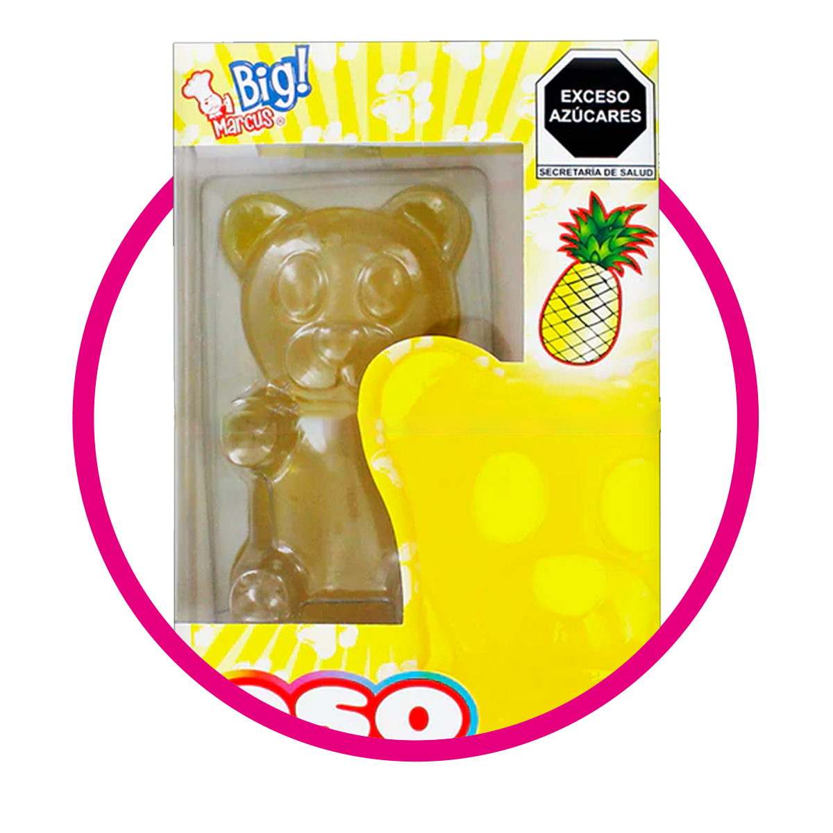 Caja de Big Marcus Osito Pineapple 220 g