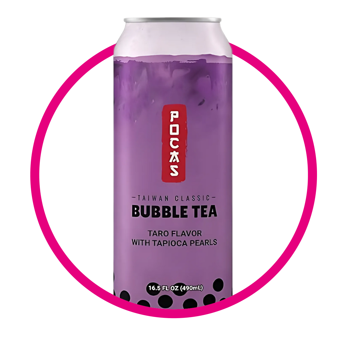 Lata de Pocas Bubble Tea Taro 490 ml
