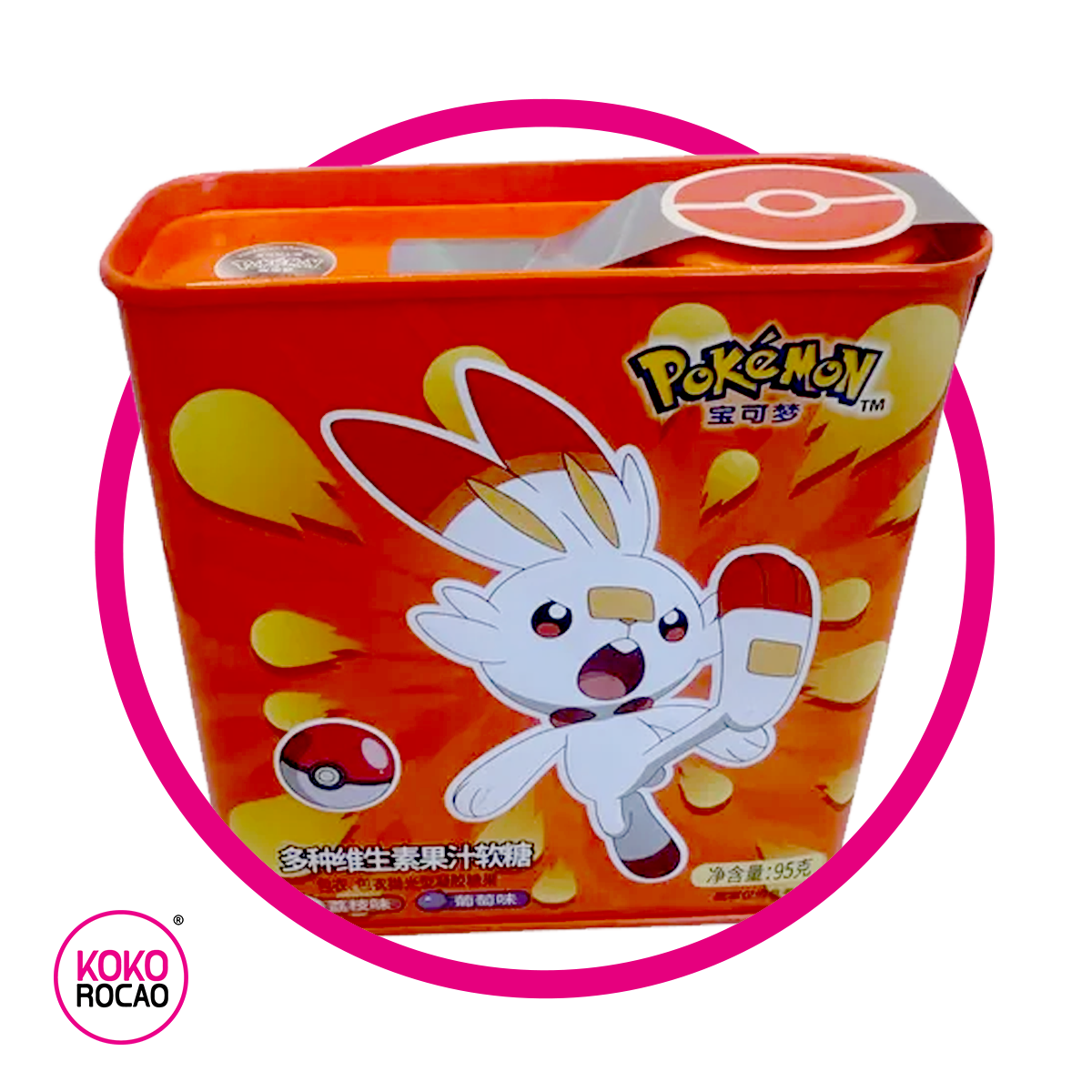 Lata de Pokemon Scorbunny Lychee/Berry 95 g