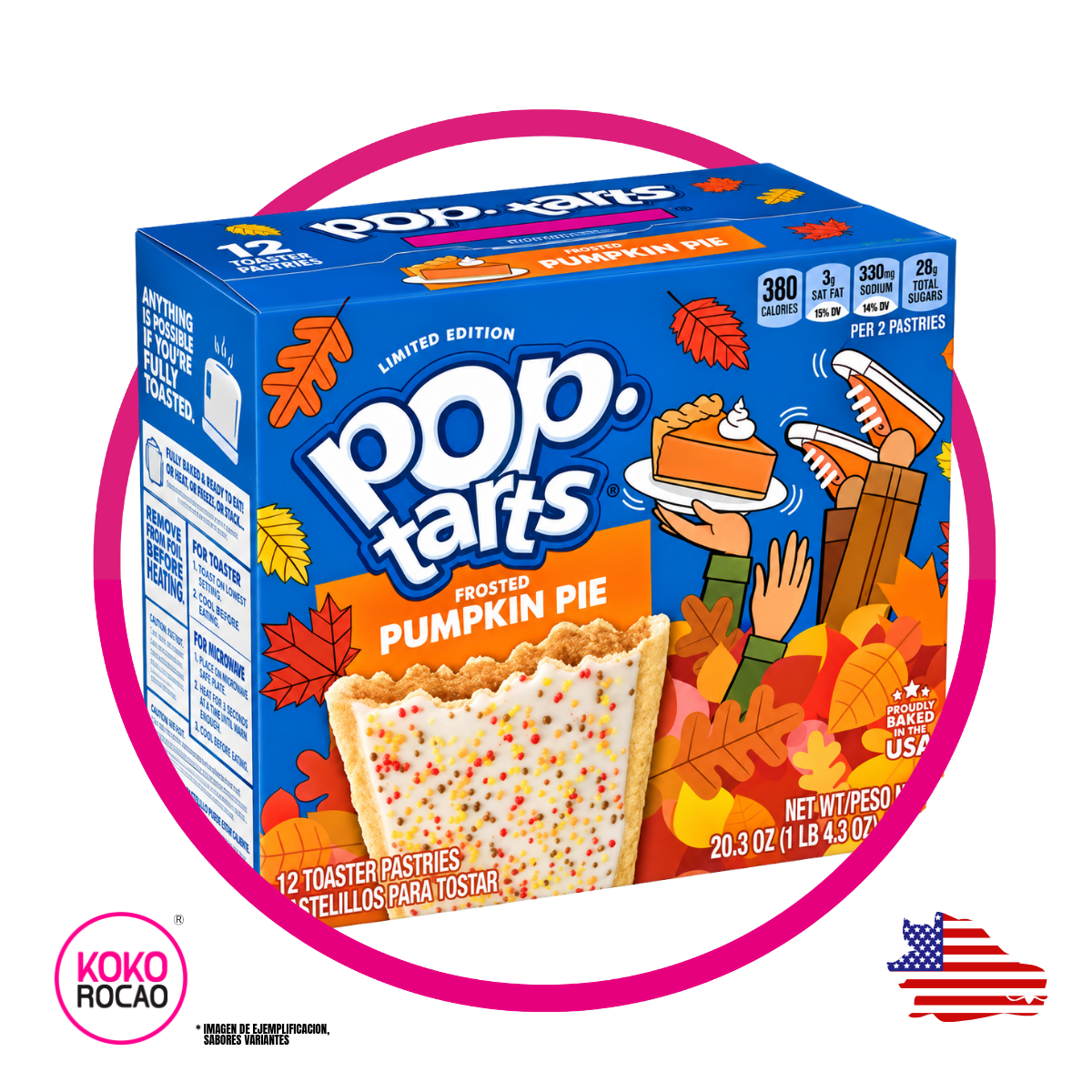POP TARTS PUMKIN PIE COOKIES CAJA 576GR