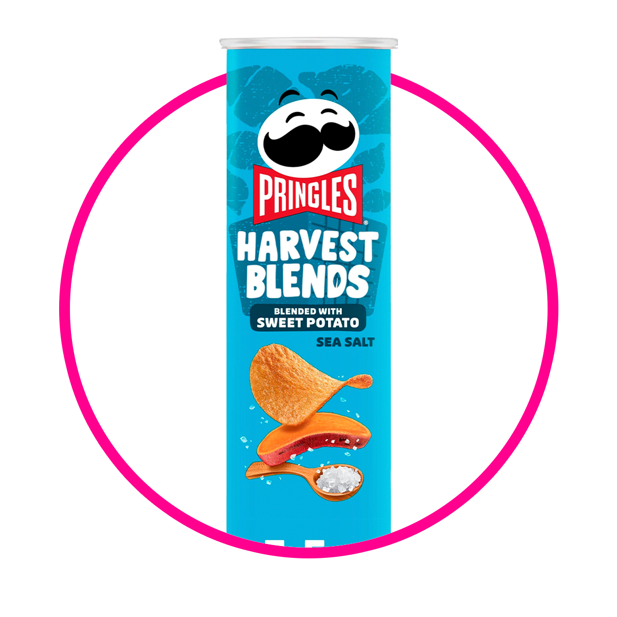 Lata de Pringles Harvest Blends Potato Sea Salt 158 g