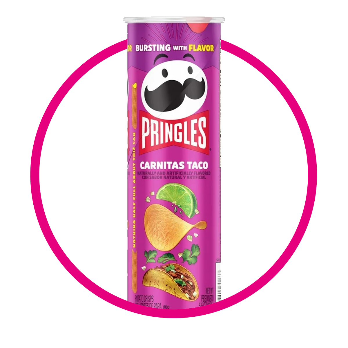 Lata de Pringles Taco de Carnitas 158 g