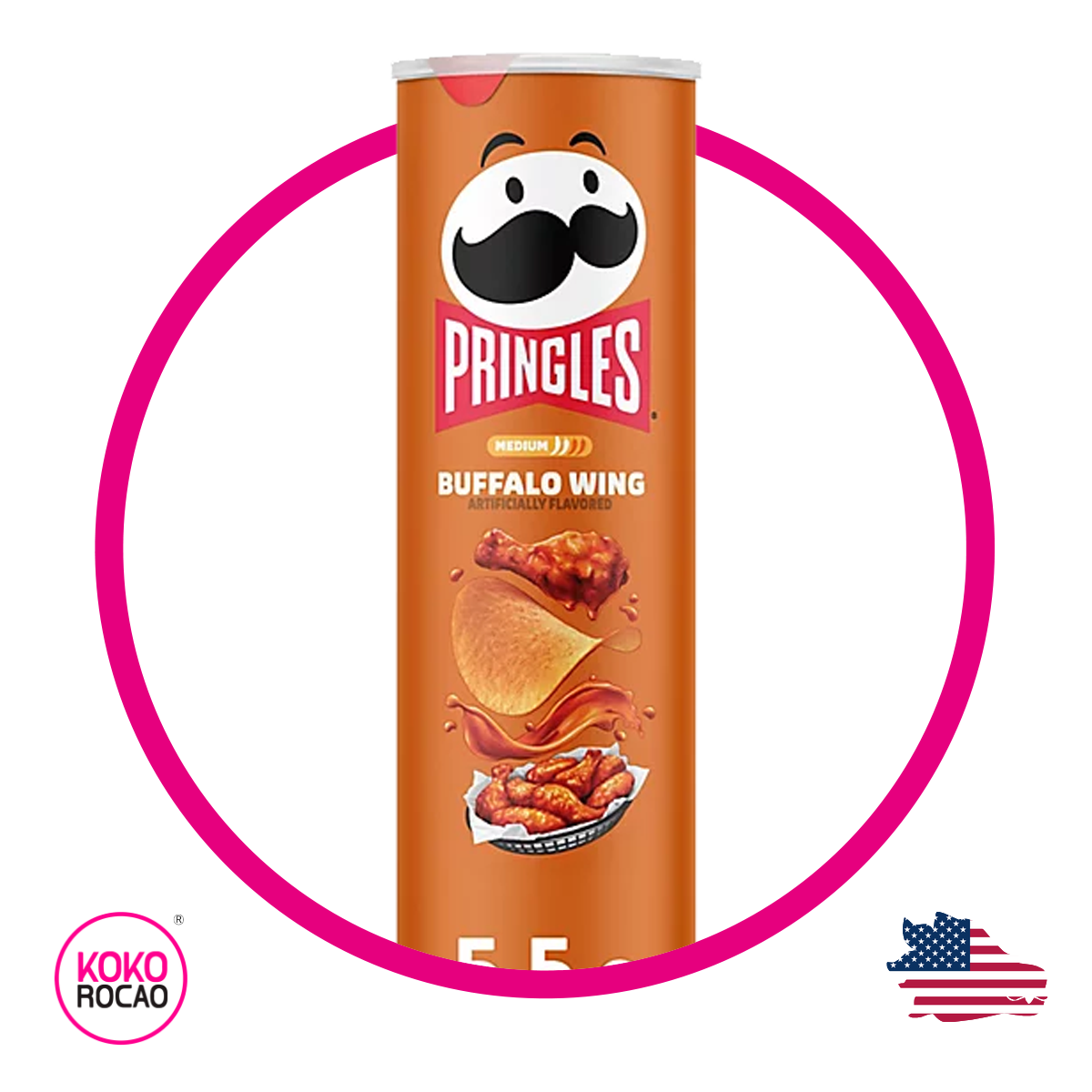 Lata de Pringles Buffalo Wing 158 g