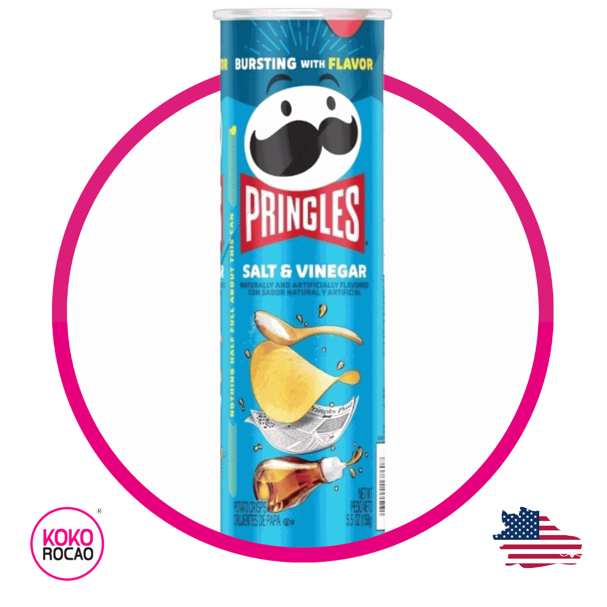 Lata de Pringles Sal y Vinagre 158 g