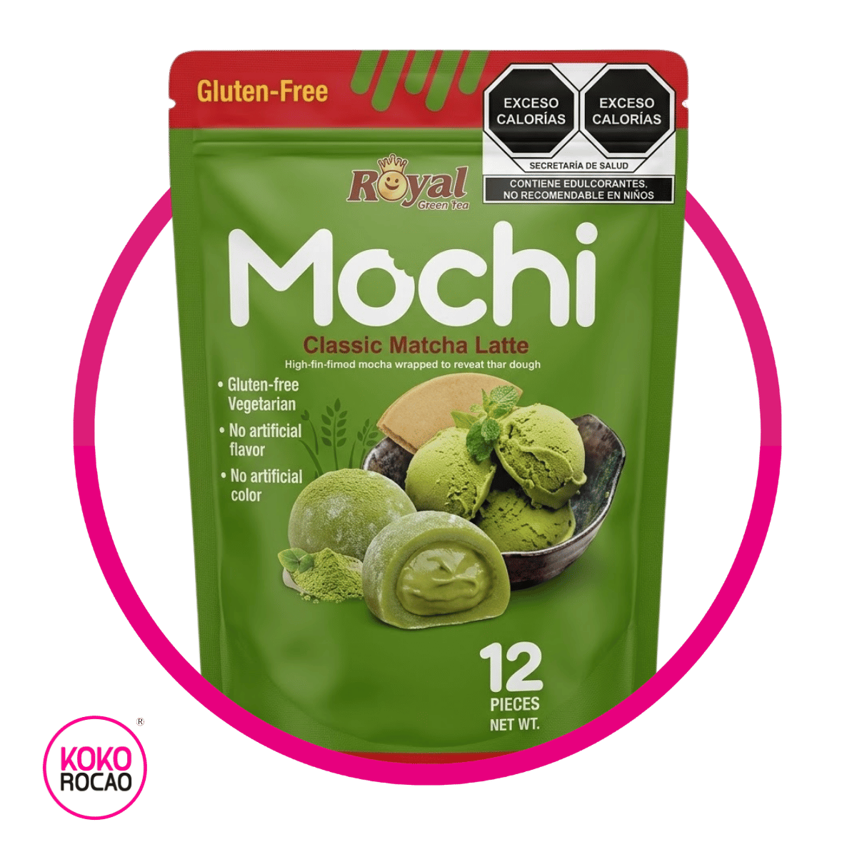Bolsa de Royal Family Mochi Matcha Latte Cupcake 180 g