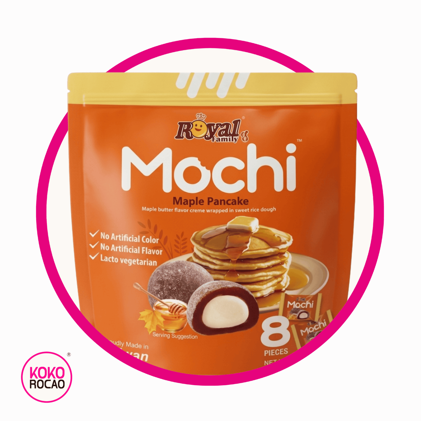 Bolsa de Royal Mochi Maple Pankake Cupcake 120 g