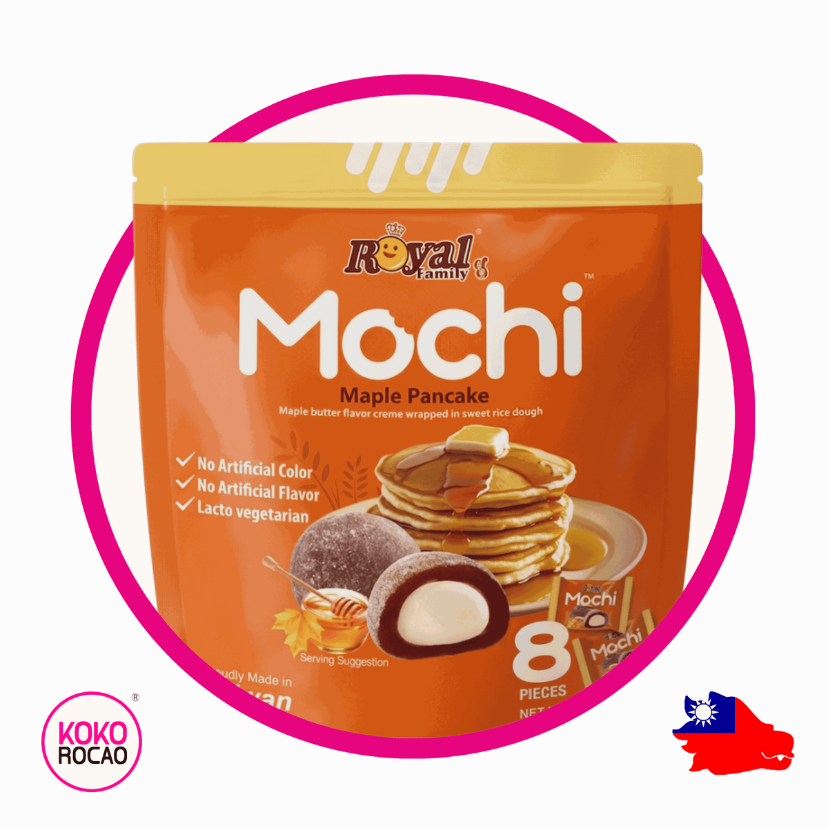Bolsa de Royal Mochi Maple Pankake Cupcake 120 g