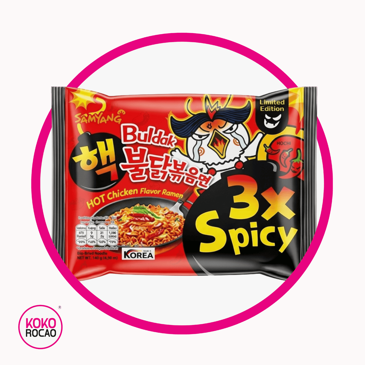 Bolsa de Samyang Buldak 3X Spicy 140 g