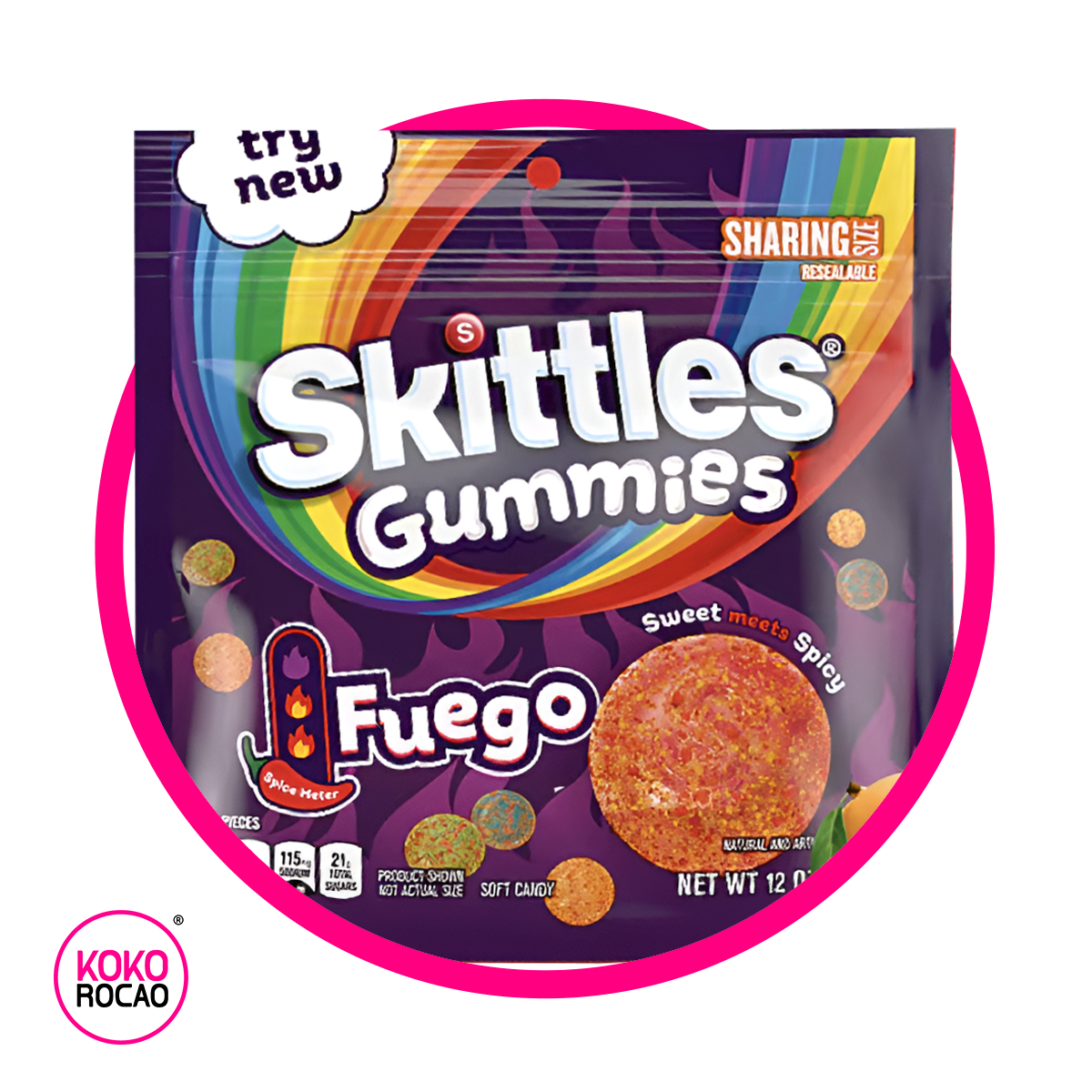 Bolsa de Skittles Fuego 340.2 g