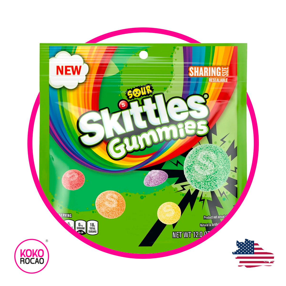 Bolsa de Skittles Sour 340.2 g